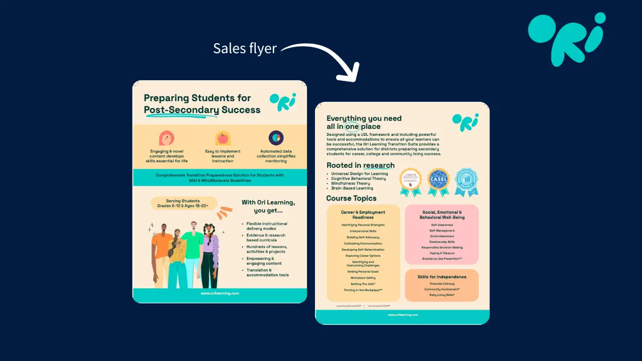 Ori Sales Flyer